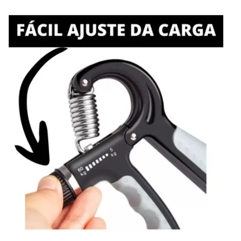 Hand Grip - Fortalecedor de Braços Resistente e Regulável 10 a 60kg