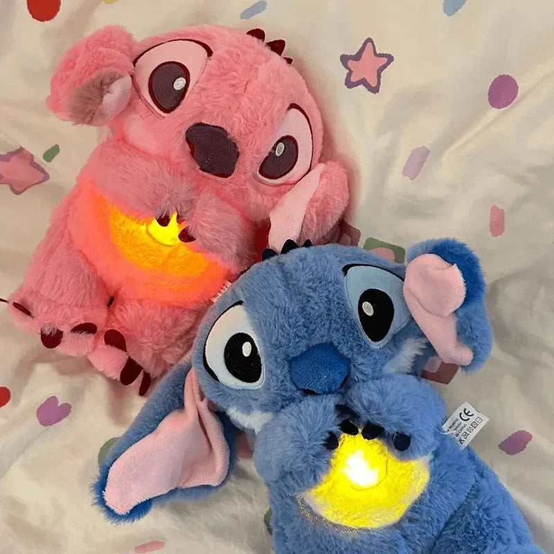 Stitch - Pelúcia que Respira com Luz para Ansiedade