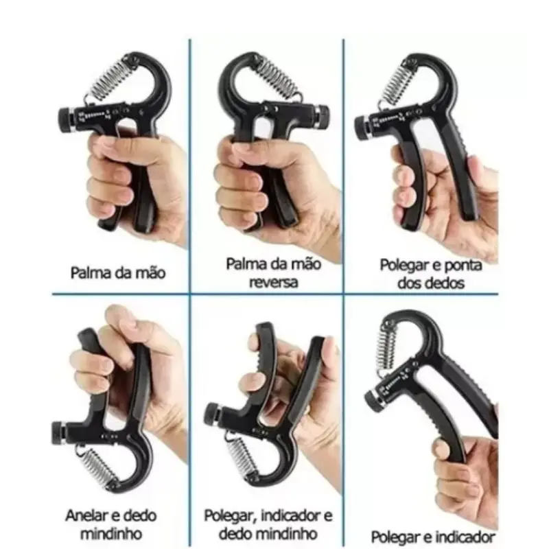 Hand Grip - Fortalecedor de Braços Resistente e Regulável 10 a 60kg