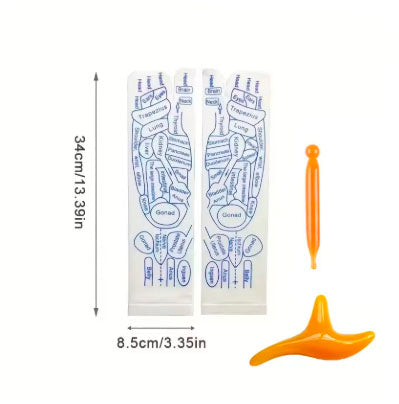 Meia AcuSocks™ + 2 Bastões de Massagem GRÁTIS