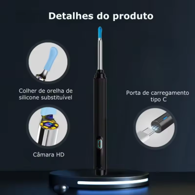 Limpador de Cera de Ouvido Endoscópico - EarCleaner