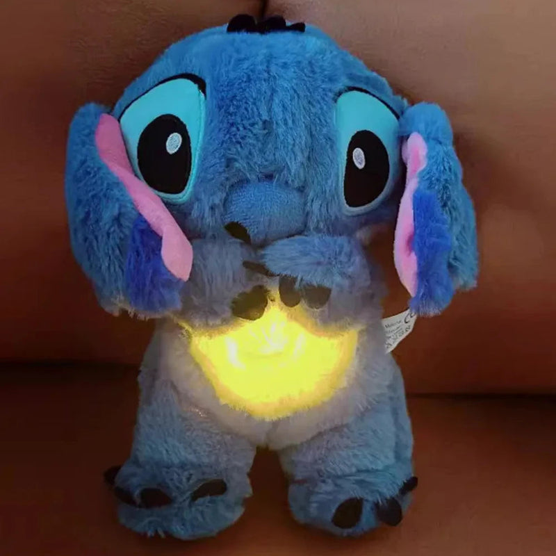 Stitch - Pelúcia que Respira com Luz para Ansiedade