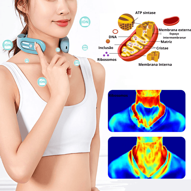 Dispositivo Linfático Power Slim®️ Pontos de Acupuntura no Pescoço