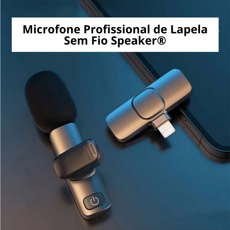 Microfone Profissional De Lapela Sem Fio Speaker®