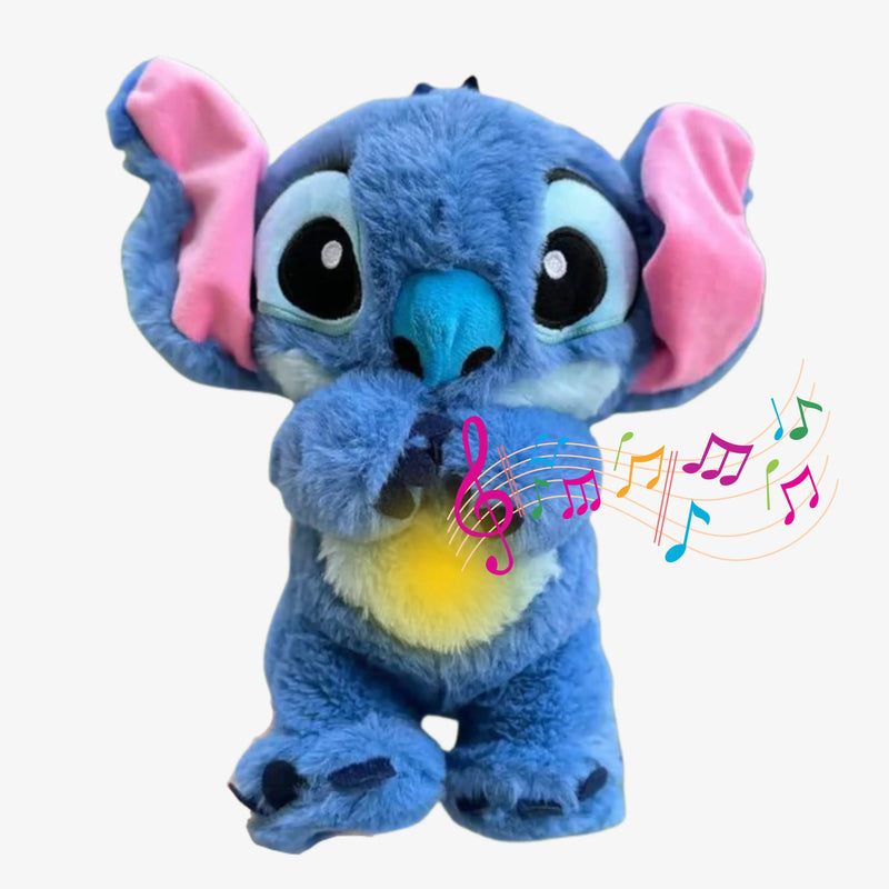 Stitch - Pelúcia que Respira com Luz para Ansiedade