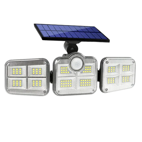 Refletor Solar Externo com LED 3 Cabeças - TripleGlow