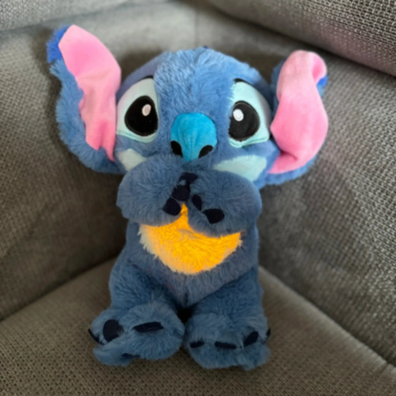 Stitch - Pelúcia que Respira com Luz para Ansiedade