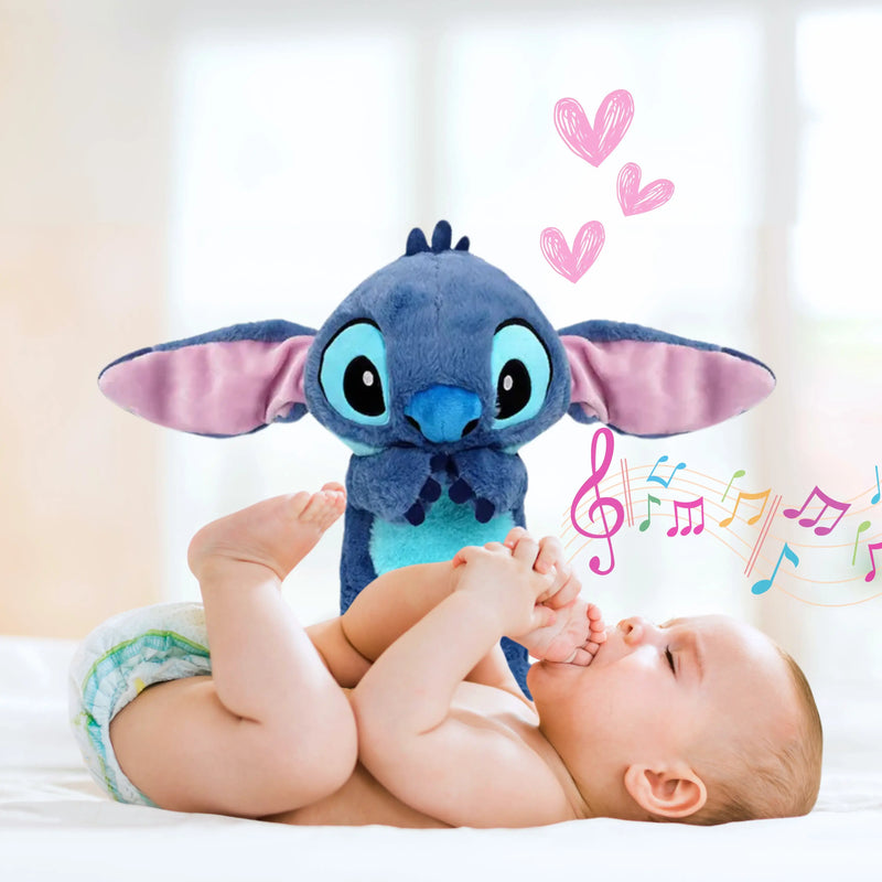 Stitch - Pelúcia que Respira com Luz para Ansiedade