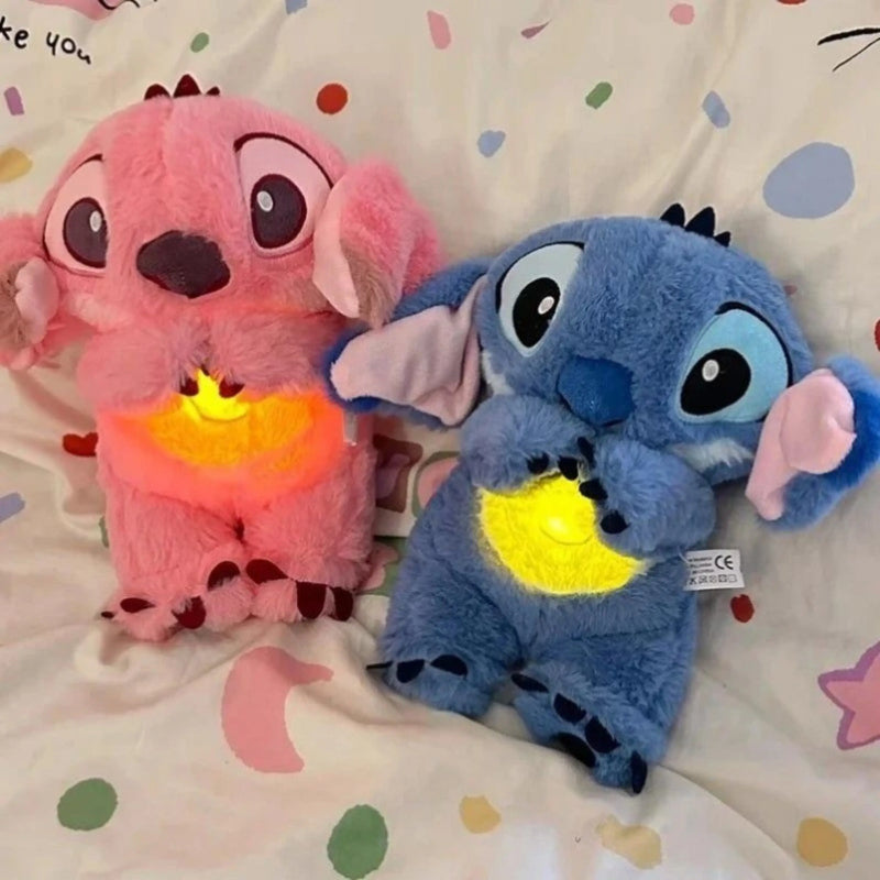 Stitch - Pelúcia que Respira com Luz para Ansiedade